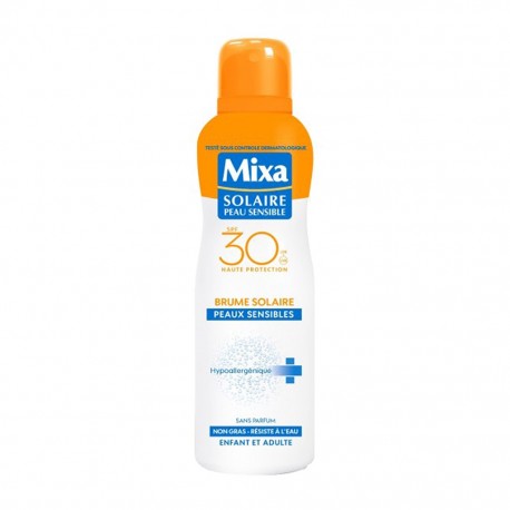 Mixa Solaire Peau Sensible Brume Solaire SPF30 Hyppoalergénique 200ml (lot de 2)