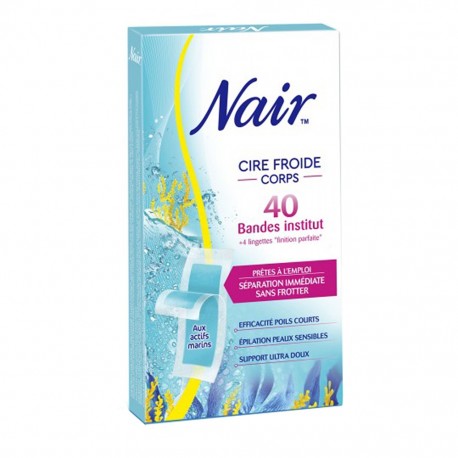 Nair Cire Froide Corps 40 Bandes Institut aux Actifs Marins (lot de 2)