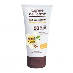 Corine de Farme Lait Protecteur Visage & Corps SPF 50 Haute Protection MonoÏ de Tahiti Format Pocket 50ml (lot de 2)