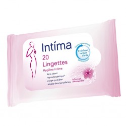 Intima Lingettes Hygiène Intime à l’Extrait d’Hamamélis x20 (lot de 4)