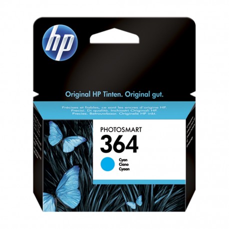 HP Cartouche d’Encre 364 Cyan (lot de 2)