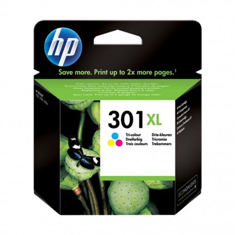 HP Cartouche d’Encre 301 XL Trois Couleurs (lot de 2)