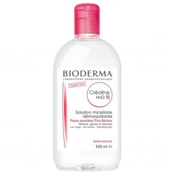 BIODERMA Créaline H2O TS Solution Micellaire Démaquillante Peaux Sensibles Très Sèches 500ml (lot de 2)