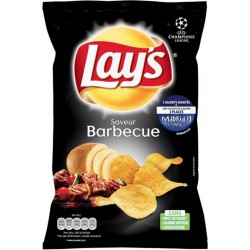 Lay's Chips Saveur Barbecue 130g (lot de 10)