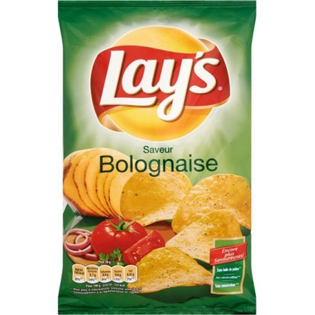 Lay's Chips Saveur Bolognaise 130g (lot de 10)