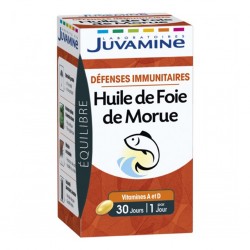 Juvamine Équilibre Défenses Immunitaires Huile de Foie de Morue (lot de 2)