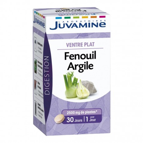Juvamine Digestion Ventre Plat Fenouil Argile (lot de 2)