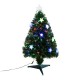 Homcom Sapin de Noël artificiel lumineux LED multicolore 90cm