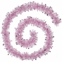 Féerie Christmas Guirlande de Noël Pastilles Rose 2m