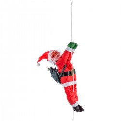 Féerie Christmas Père Noël grimpeur 60cm