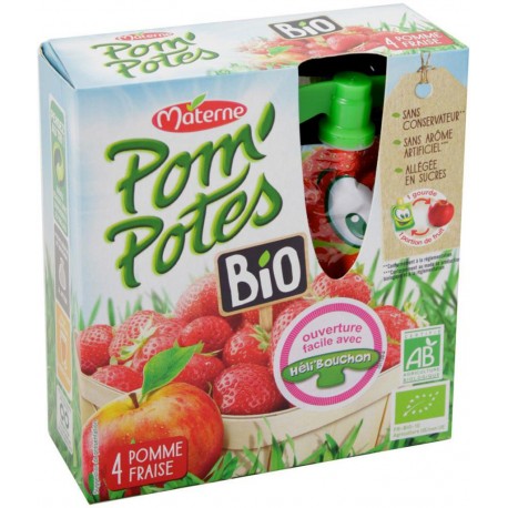 Pom'Potes Bio Pomme Fraise
