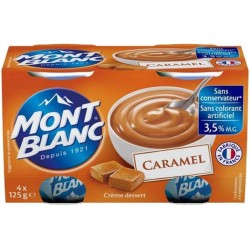 Mont Blanc Crème Dessert Caramel 125g (4 pots)