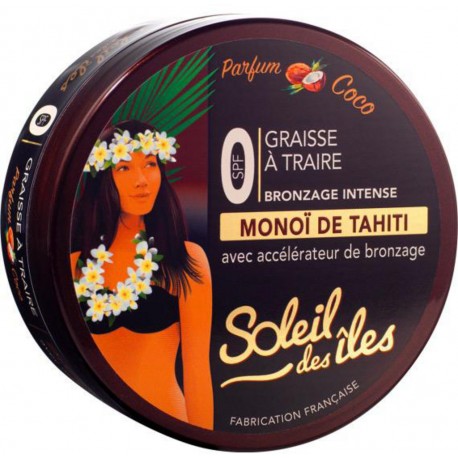 Soleil Des îles Graisse à Traire Bronzage Intense SPF 0 Parfum Coco (lot de 5)