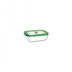 Pyrex Plat rectangulaire avec couvercle vapeur 17 x 10cm COOK & STORE PLUS