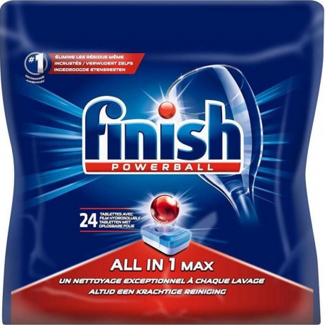 FINISH Powerball tablettes tout en 1 lave-vaisselle 24 lavages