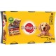 Pedigree 3 Variétés Les Cuisinés en Sauce aux Petits Légumes pour chiens 3x1200g 3.6Kg