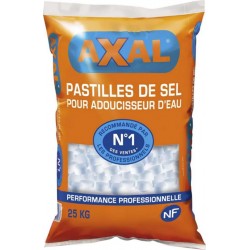 Axal Pastilles De Sel Pour Adoucisseur d’Eau N°1 Des Ventes 25Kg (lot de 3)