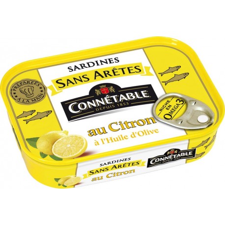 Connetable Sardines sans arêtes au citron