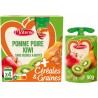 Ssa Materne Compotes en gourde pomme poire kiwi céréales & graines