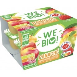 We Bio Compotes panaché sans sucres ajoutés