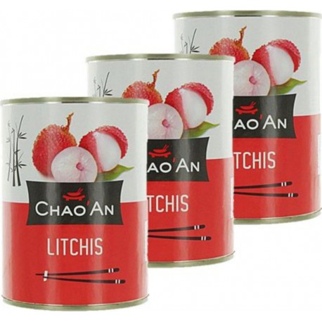 Chao An Lot 3x Litchis Au Sirop - Boîte 567g CHAO'AN