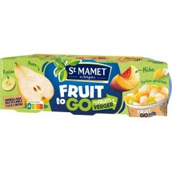 St Mamet Fruits au sirop poires/pêches/raisins/cerises