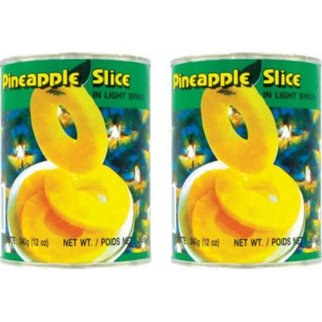 COQ Ananas En Tranches Au Sirop Léger 2x340g 680g