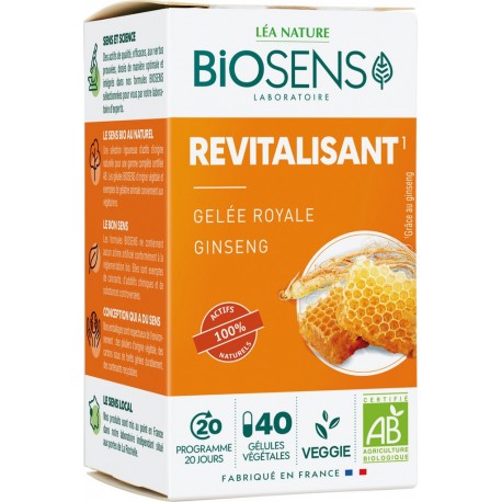 Biosens Complément alimentaire Bio ginseng & gelé royale