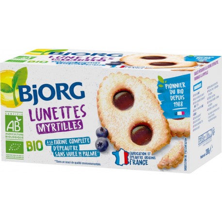 Bjorg Biscuits lunettes myrtille Bio