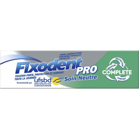 Fixodent Crème adhésive bucco pour prothèses pro complète 47g