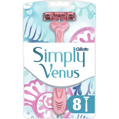 Gillette Rasoir jetable Simply Venus 3 x8