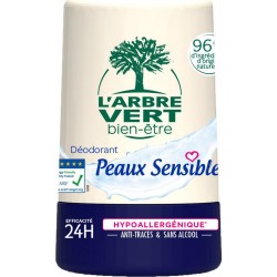 L'ARBRE VERT Déodorant Hypoallergénique pour Peaux sensibles 50ml