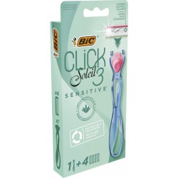 BIC Rasoir femme + 4 recharge lame rasoir sensitive click3