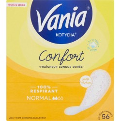 Vania Protège-slips Confort+ Essentiel Normal boîte 56