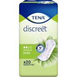 TENA Serviettes hygiéniques Discreet mini