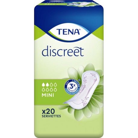 TENA Serviettes hygiéniques Discreet mini