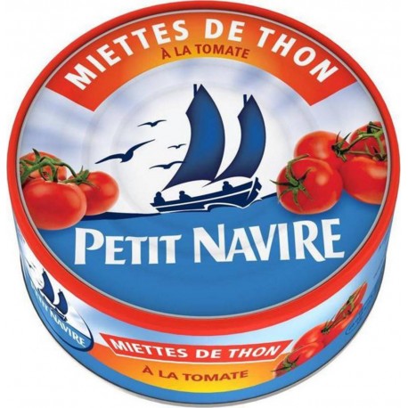Petit Navire Miettes de Thon à la Tomate 160g (lot de 5)