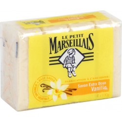 Le Petit Marseillais Savon Extra Doux Vanille par 4 Savons de 100g (lot de 8 soit 32 savons)