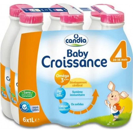 CANDIA Baby Lait Croissance n°4 x6 1L