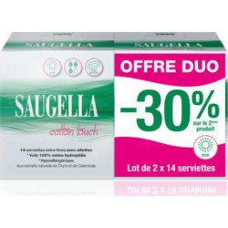Saugella Serviette hygiénique jour coton touch