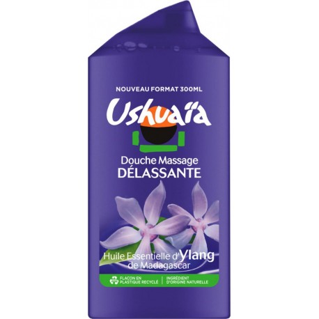 Ushuaïa Gel Douche Huile Essentielle d’Ylang 300ml (lot de 2)