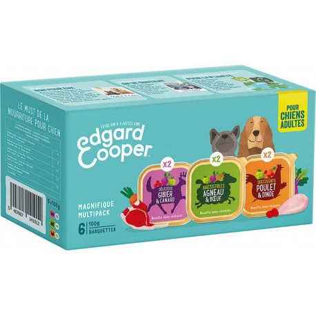 Edgard Cooper Assortiment Pâtée pour Chien 6x100g 600g