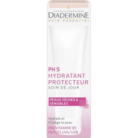 DIADERMINE PH5 Hydratant Protecteur Soin de Jour Peaux Sèches & Sensibles 50ml (lot de 4)