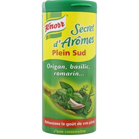 Knorr Secret d’Arômes Plein Sud Origan Basilic Romarin 60g (lot de 3)