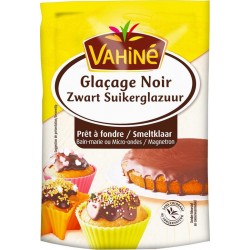 Vahiné Glaçage Noir Prêt à Fondre 120g (lot de 3)