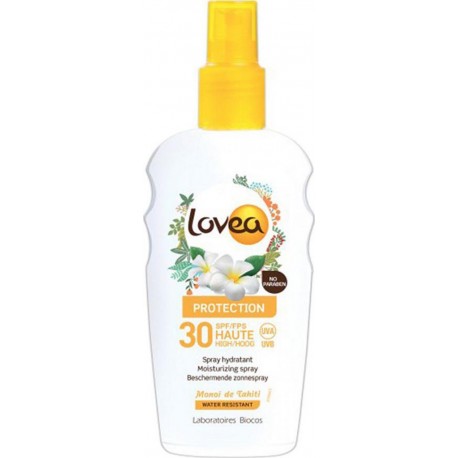 Lovea Spray Hydratant Protection SPF 30 Monoï de Tahiti Water Resistant 200ml (lot de 2)