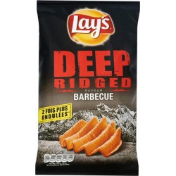 Lay's Lay’s Chips Deep Ridged Saveur Barbecue 120g (lot de 10)
