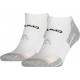 Head Chaussettes Performance Sneaker Gris Blanc Taille 43 à 46