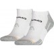 Head Chaussettes Performance Sneaker Gris Blanc Taille 39 à 42