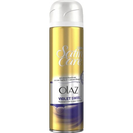 Gillette Satin Care Olaz Violet Swirl Gel à Raser Pour Femmes 200ml